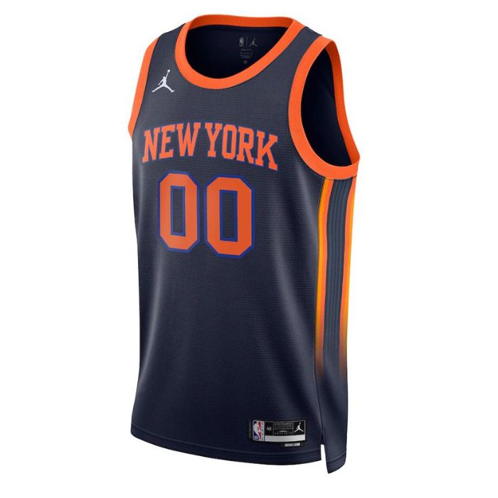 New York Knicks Unisex  Swingman Custom Jersey - Statement Edition - Navy