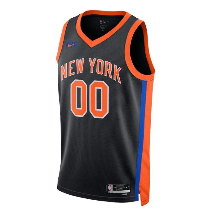 New York Knicks Unisex  Swingman Custom Pro Official Jersey - City Edition - Black