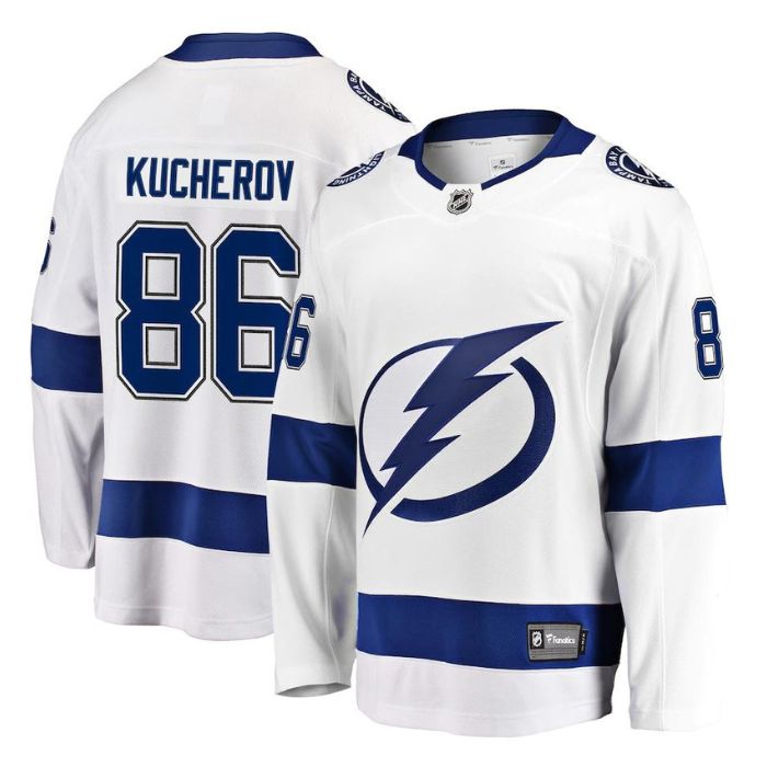 Nikita Kucherov Tampa Bay Lightning Team Away Premier Breakaway Unisex Player Jersey - White