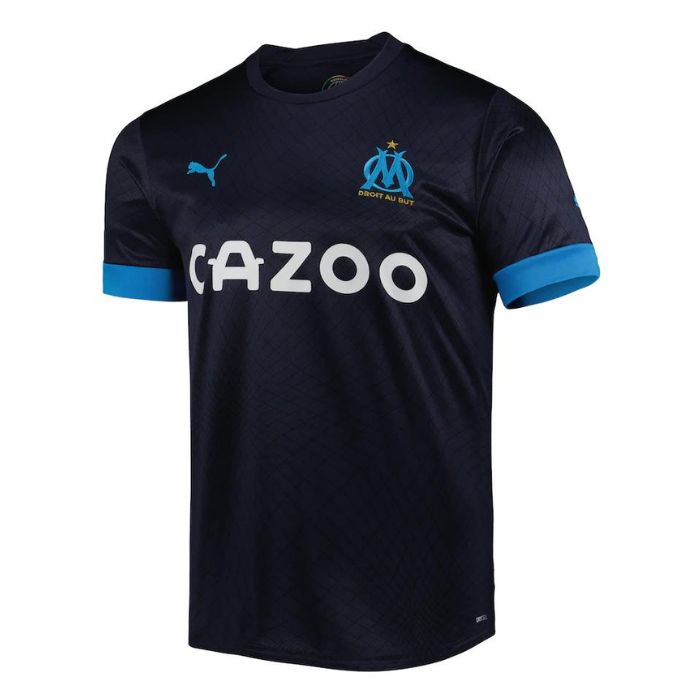 Olympique Marseille Unisex Shirt  Away Customized Jersey - Blue