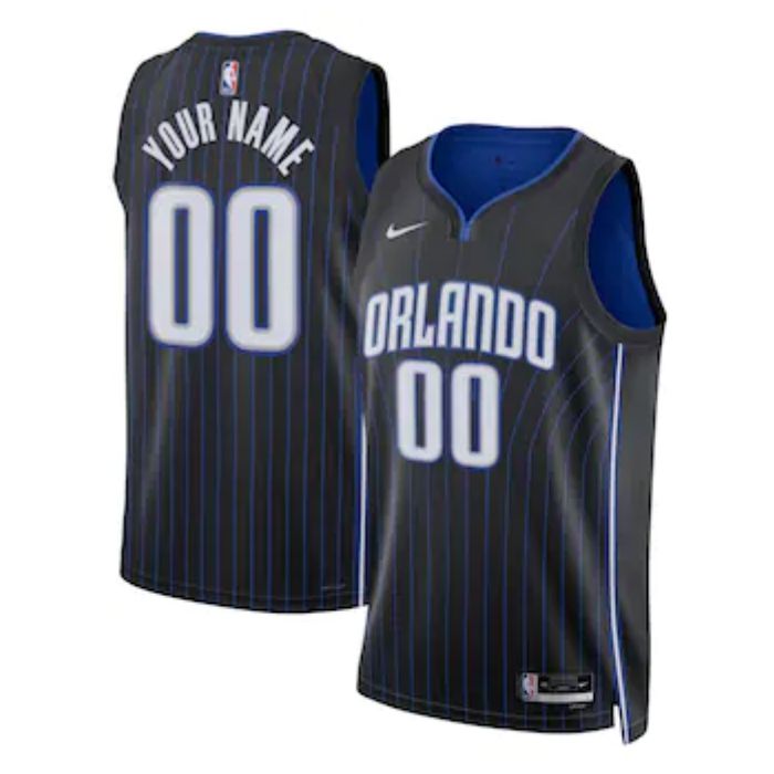 Orlando Magic Unisex 202223 Swingman Custom Jersey Black - Icon Edition