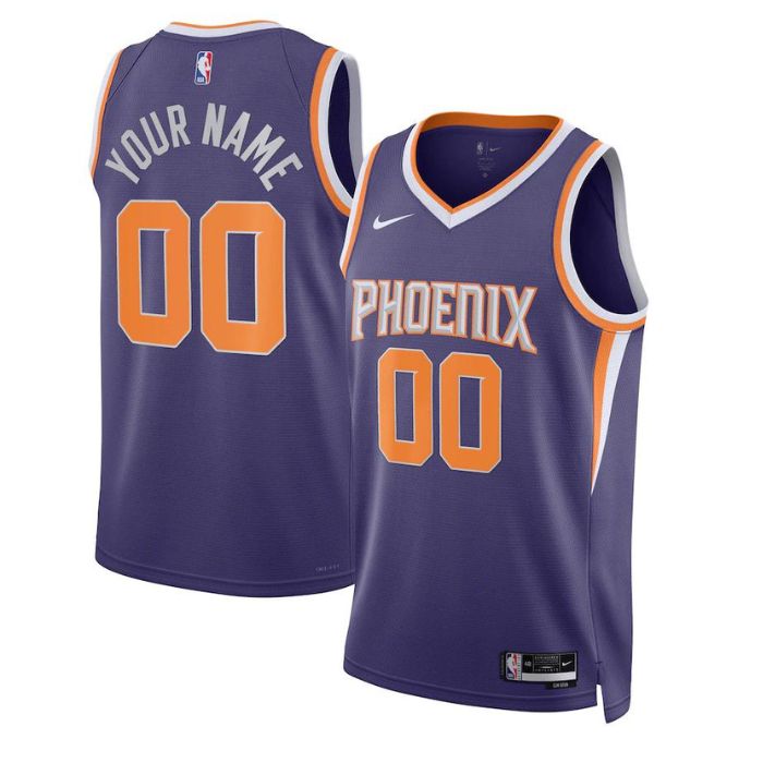 Phoenix Suns Unisex 202223 Swingman Custom Jersey Purple - Icon Edition