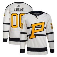 Pittsburgh Penguins Team 2023 Winter Classic Unisex Custom Jersey - Cream