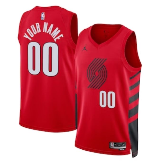 Portland Trail Blazers Unisex 202223 Swingman Custom Pro Official Jersey - Statement Edition - Red