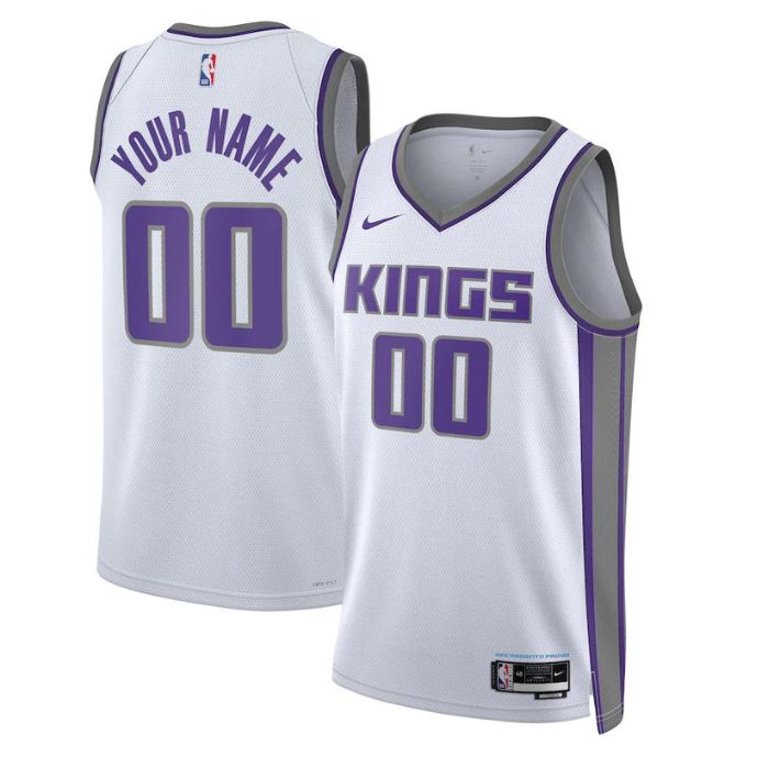 Sacramento Kings Unisex 202223 Swingman Custom Jersey White - Association Edition