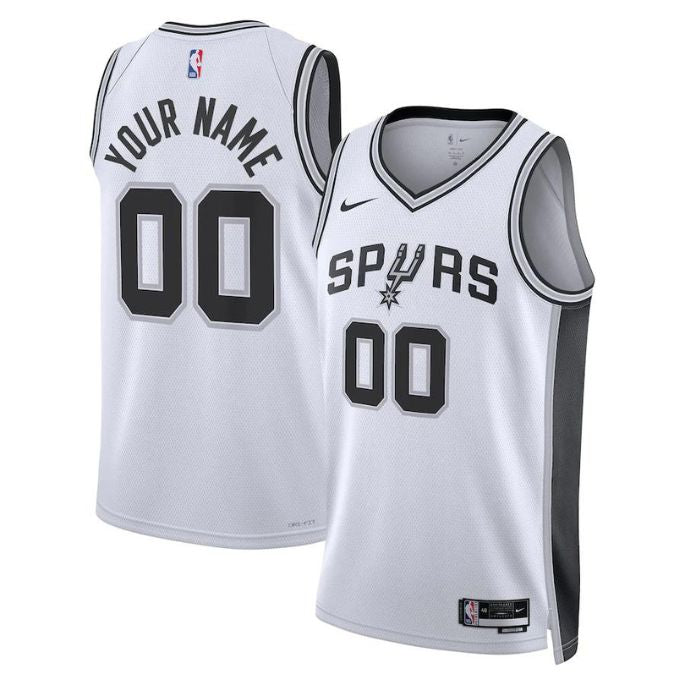 San Antonio Spurs Unisex 202223 Swingman Custom Jersey White - Association Edition