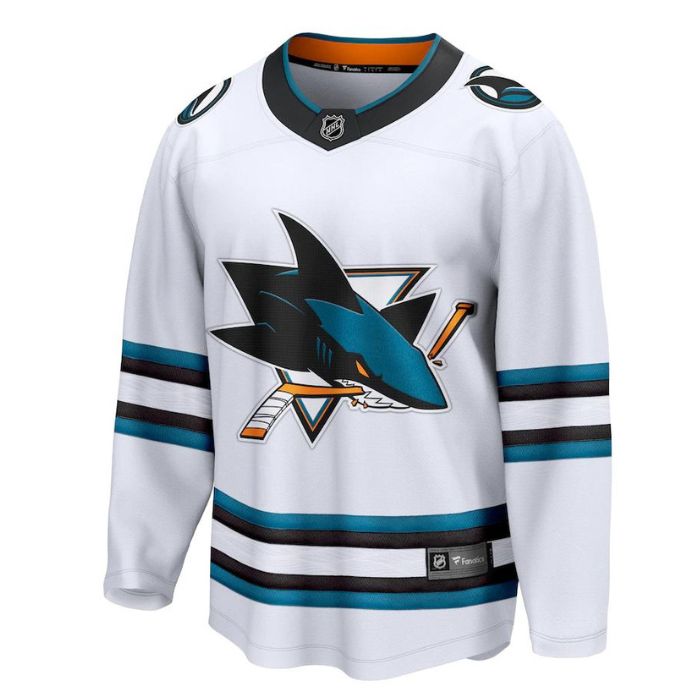 San Jose Sharks Unisex Away Premier Breakaway Customized Jersey - White