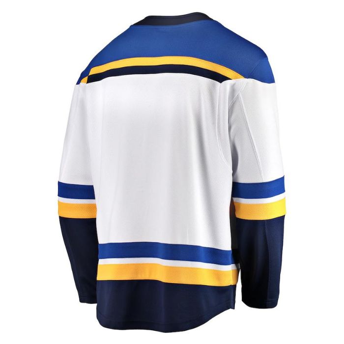 St. Louis Blues Unisex Breakaway Away Custom Jersey - White