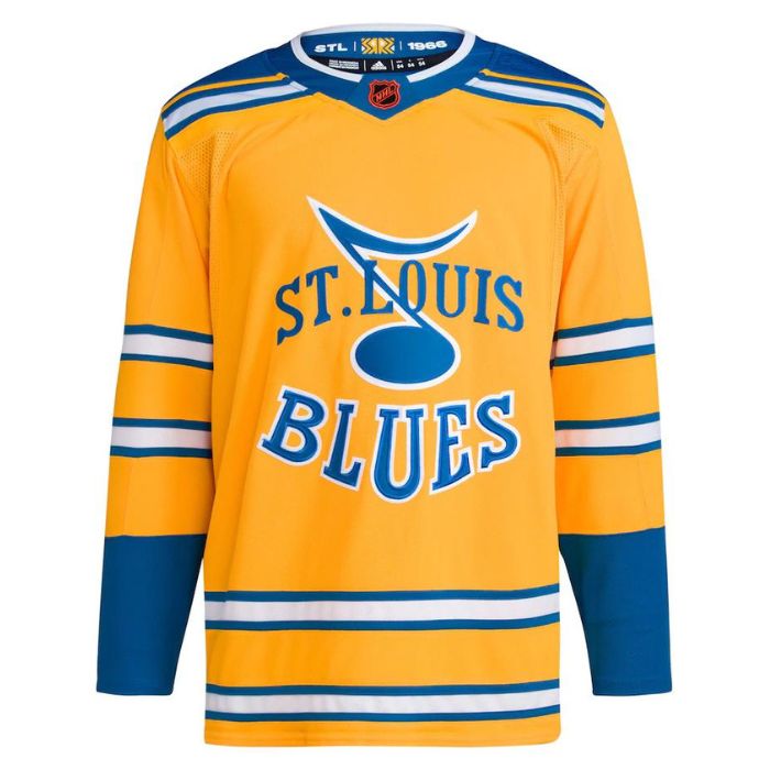 St. Louis Blues Unisex Reverse Retro 2.0 Pro Custom Jersey - Yellow