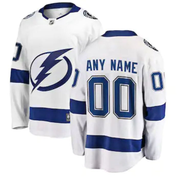 Tampa Bay Lightning Unisex Away Breakaway Custom Jersey - White