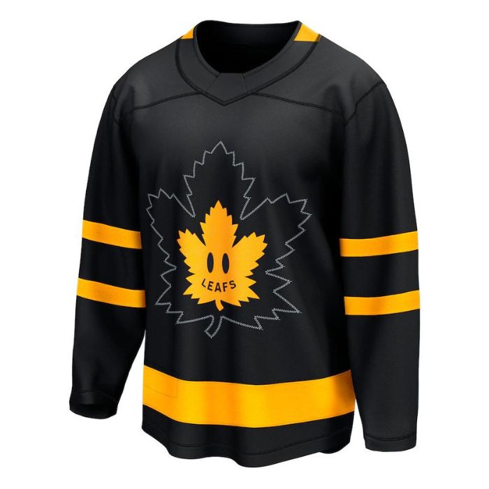 Toronto Maple Leafs Team Alternate Premier Breakaway Reversible Unisex Customized Jersey - Black