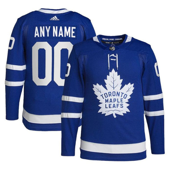 Toronto Maple Leafs Unisex Home Primegreen Pro Custom Jersey - Royal