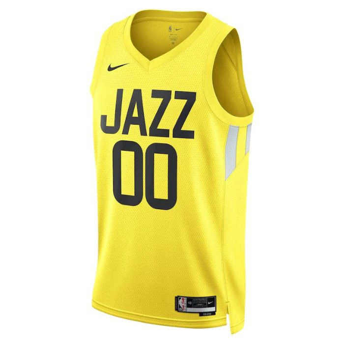 Utah Jazz Unisex  Swingman Custom Jersey Gold - Icon Edition