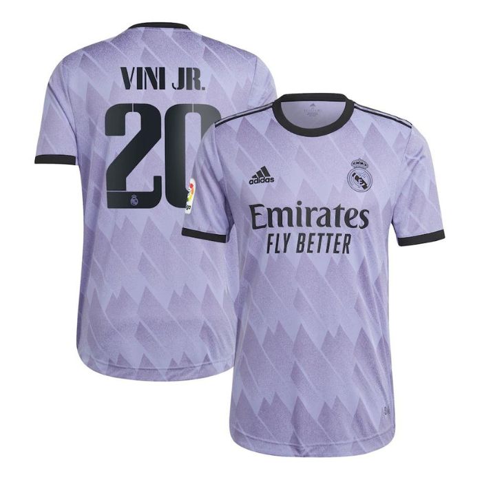 Vinicius Junior Real Madrid Unisex Shirt  Away Player Jersey - Purple