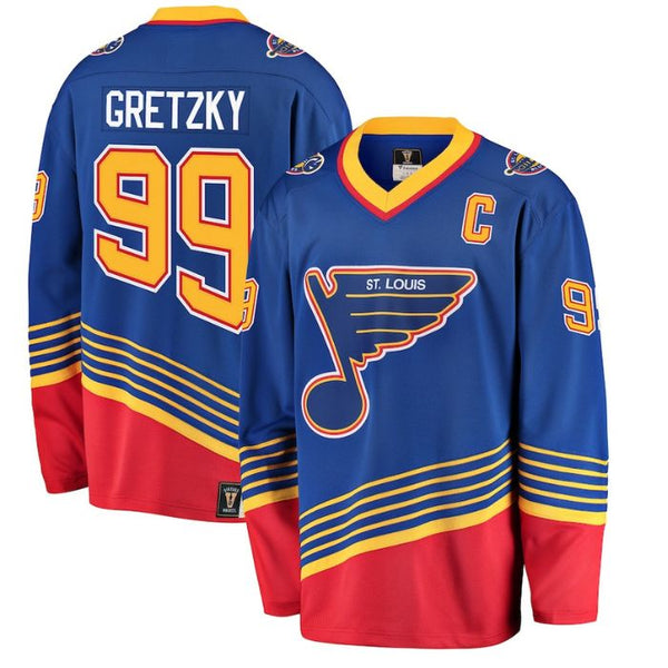 Wayne Gretzky St. Louis Blues Unisex Premier Breakaway Player Jersey - Blue