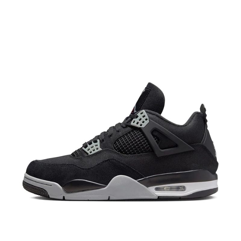 AJ 4 Black Canvas sneakers