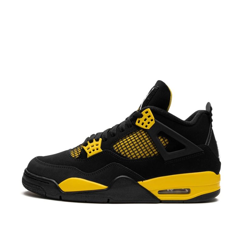 Air J 4 Thunder sneakers BleckYellow