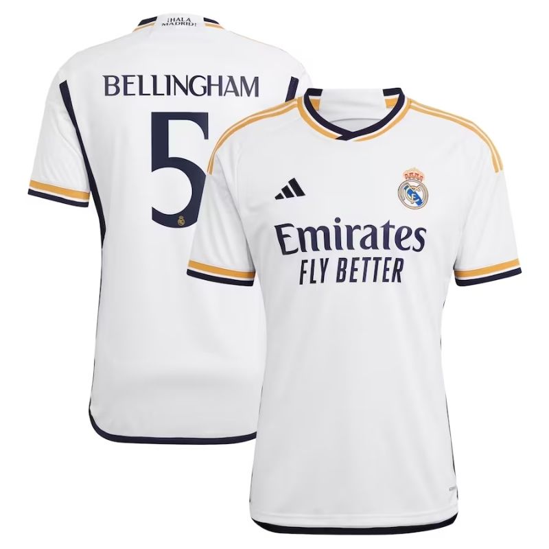 Jude Bellingham 5 Real Madrid 202324 Home Jersey - White